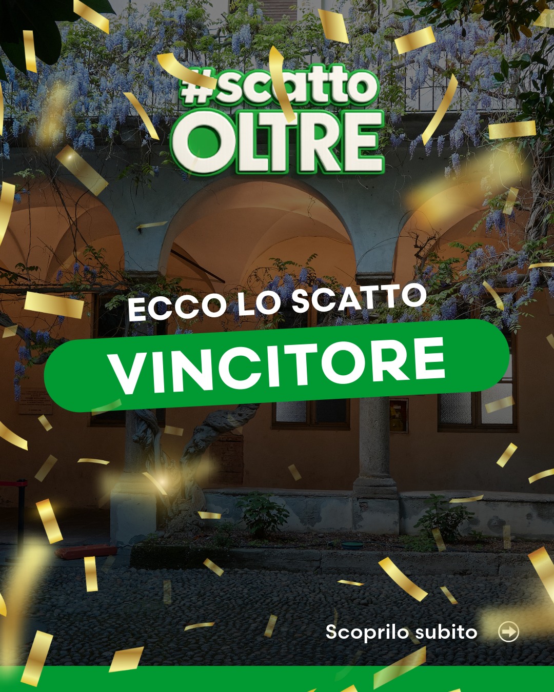La vostra partecipazione è stata pazzesca e i vostri voti hanno decretato lo scatto più amato. A conquistare il gradino più alto del podio con ben il 43,6% delle preferenze è la splendida fotografia di @thiisfedericophotography! 📸✨
Complimenti davvero, Federico! Il tuo scatto cattura l'essenza e la verticalità della nostra splendida Pavia: la tua foto verrà pubblicata sul prossimo numero della rivista Oltre! 📖❤️
✨ Un grazie di cuore a tutti i partecipanti che hanno condiviso con noi le loro magnifiche foto e a tutta la community che ha votato con così tanto entusiasmo. Avete reso questo contest speciale!
Se la vostra foto non ha vinto questa volta, non disperate... l'occhio fotografico non si ferma mai. Ci vediamo prestissimo al prossimo contest! 🏁📸
#ContestFotografico #RivistaOltre #Pavia