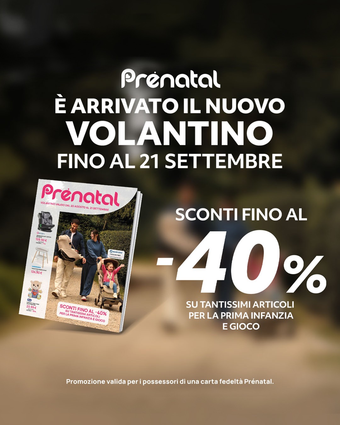 Da Prénatal sconti fino al -40% su tantissimi articoli per la prima